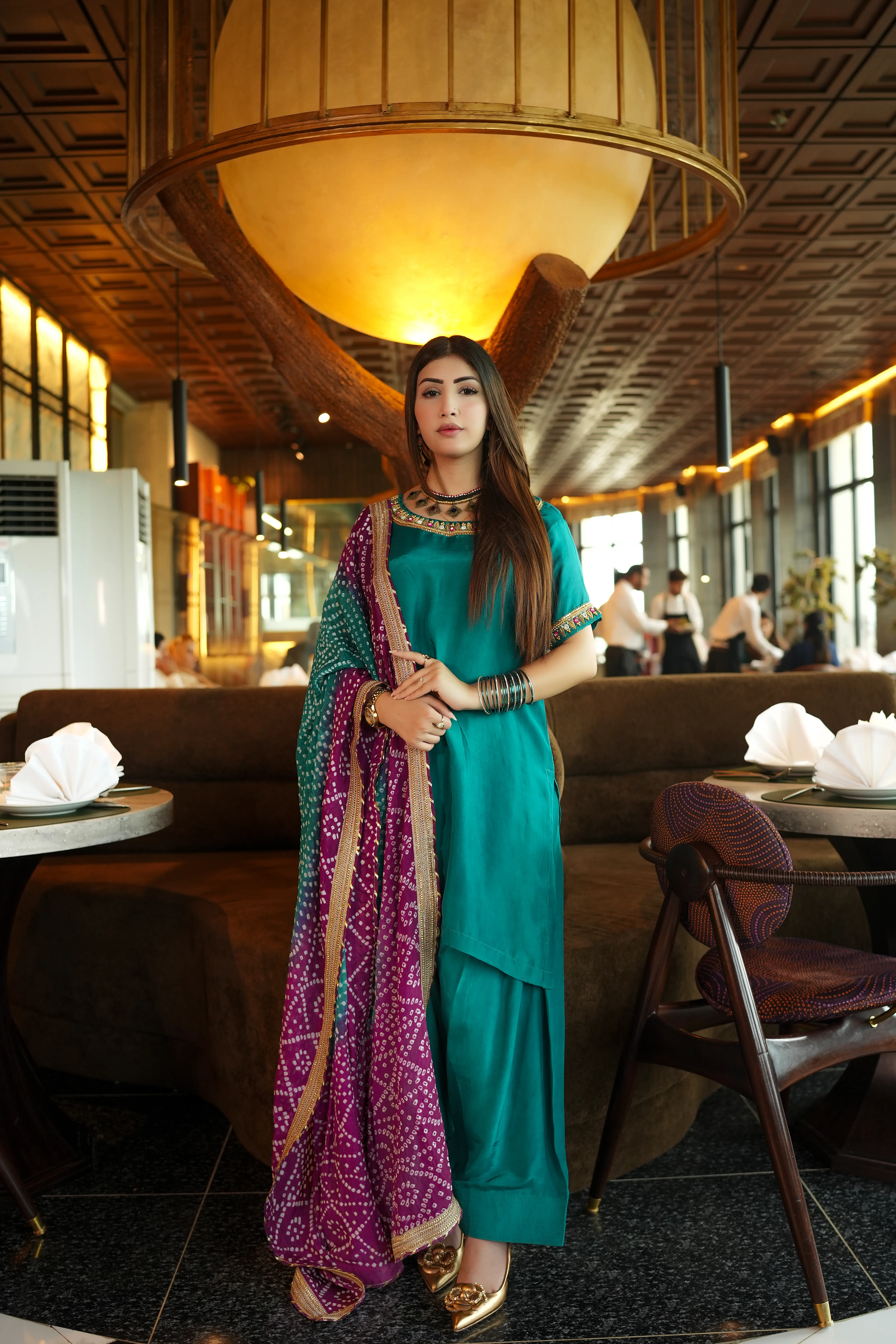Teal Chunri